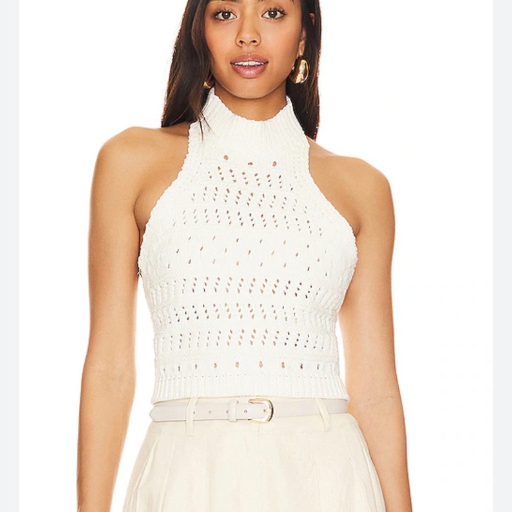 Line and Dot Venice Crochet Top